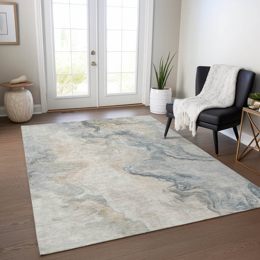 Addison Rugs Chantille ACN1680BG 9 x 12 (ft) Loomed Beige Rectangular Indoor/Outdoor Machine washable Pet Friendly Area rug