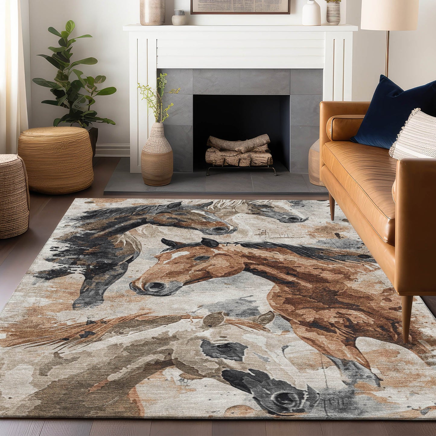 Addison Rugs Chantille ACN1720BG 9 x 12 (ft) Loomed Beige Rectangular Indoor/Outdoor Machine washable Pet Friendly Area rug