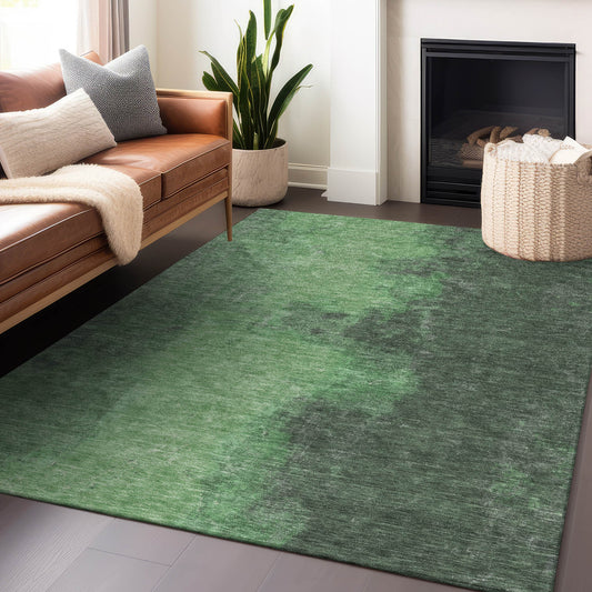 Addison Rugs Chantille ACN1742FE 8 x 10 (ft) Loomed Fern Rectangular Indoor/Outdoor Machine washable Pet Friendly Area rug