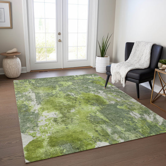 Addison Rugs Chantille ACN1756AL 8 x 10 (ft) Loomed Aloe Rectangular Indoor/Outdoor Machine washable Pet Friendly Area rug