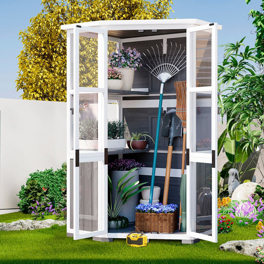 Maincraft 3-ft x 2-ft Flat Style Wood Outdoor Storage Shed 2 Doors (Floor Included) (Installation Included)