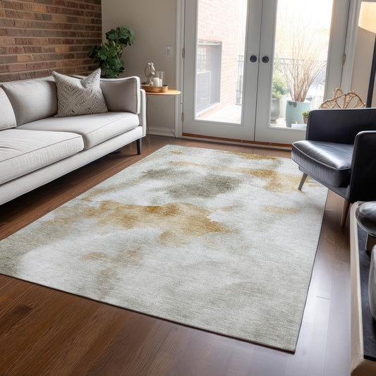 Addison Rugs Chantille ACN1800PU 9 x 12 (ft) Loomed Putty Rectangular Indoor/Outdoor Machine washable Pet Friendly Area rug