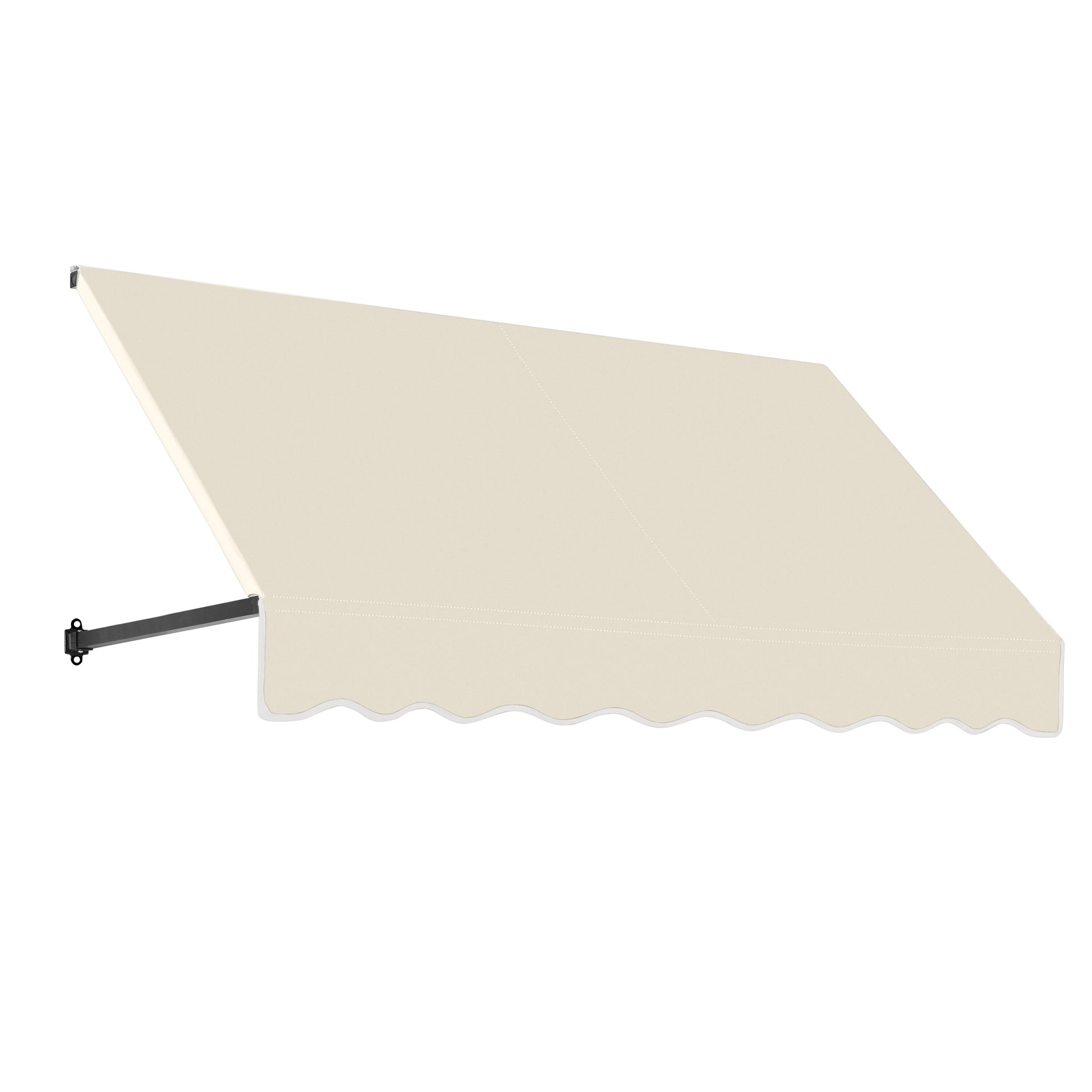 Awntech Dallas Retro 64.5-in Wide x 24-in Projection x 31-in Height Fabric Linen Solid Fixed Window/Door Awning