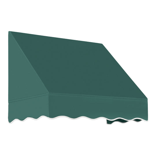 Awntech San Francisco 40.5-in Wide x 24-in Projection x 31-in Height Fabric Forest Solid Fixed Window/Door Awning