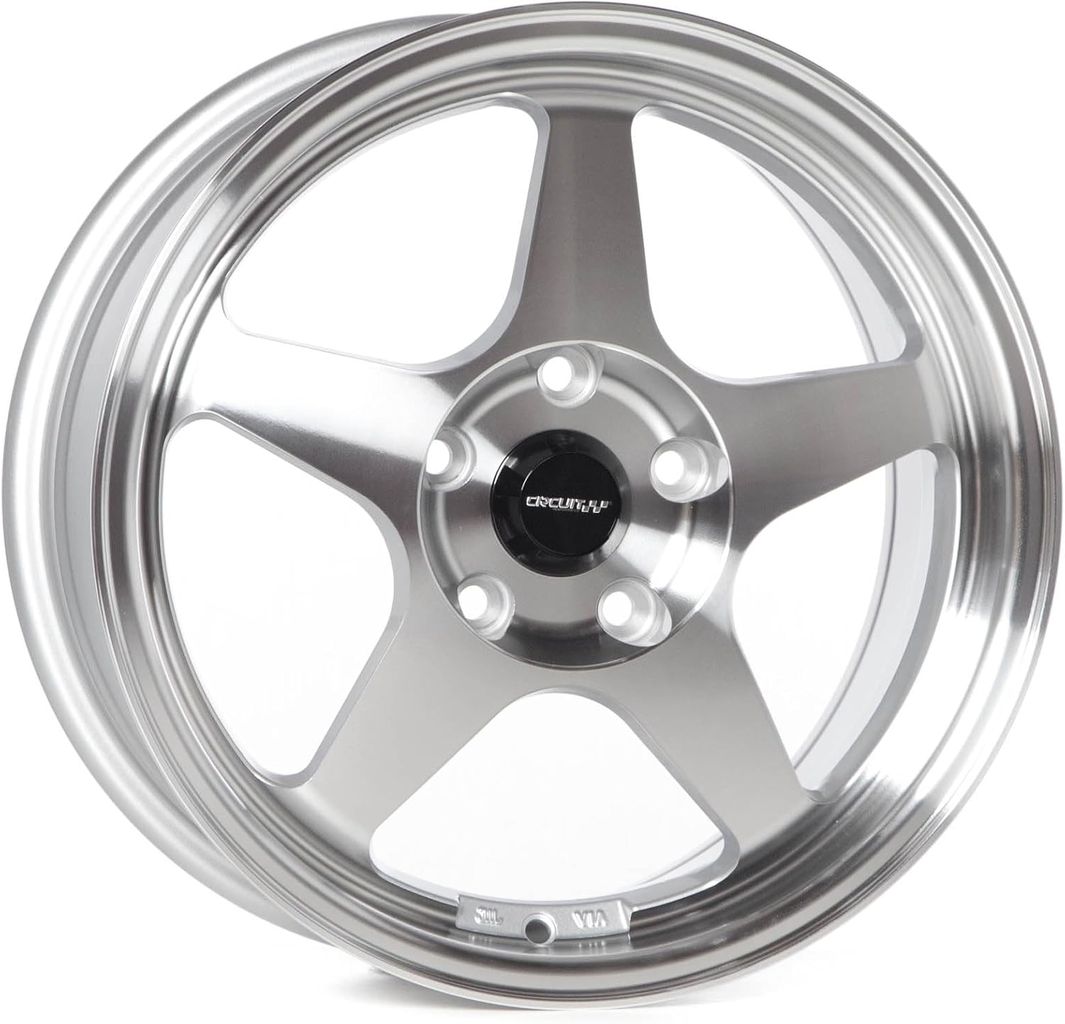 Circuit Performance CP22 16x7 Silver Machined 5x114.3 +35mm Offset Wheels Spoon SW388 Style