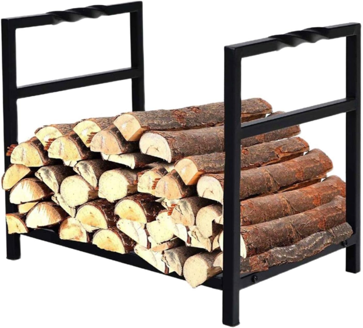 40cm Firewood Racks Log Rack, Indoor/Outdoor Wood Stacking Holder for Hearth Fireside/Under Eaves, Farmhouse Lumber Storage