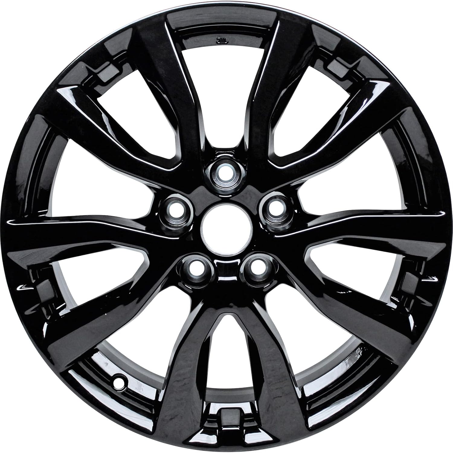 Factory Wheel Replacement New 17" 17x7" Black Aluminum Alloy Wheel Rim for Nissan Rogue Midnight 2017 2018 2019 | ALY62746U45N | Direct Fit - OE Stock Specs