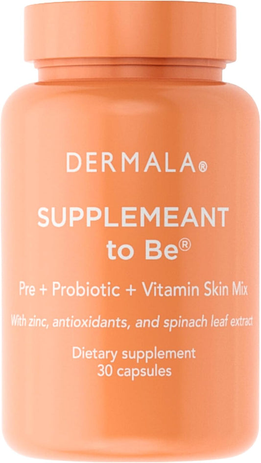 #FOBO SUPPLEMEANT to Be Acne Supplement | All Natural Daily Prebiotics Probiotics Vitamins Skin Mix with Zinc | Improve Clear Blemish-Free Radiant Skin Through Balancing Gut Health