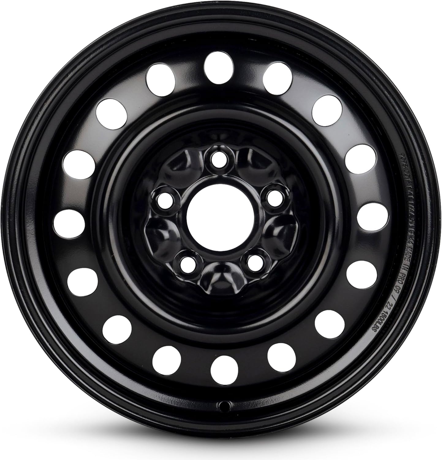 For 2017-2024 Chrysler Pacifica 17 Inch Painted Black Rim - OE Direct Replacement - Road Ready Car Wheel