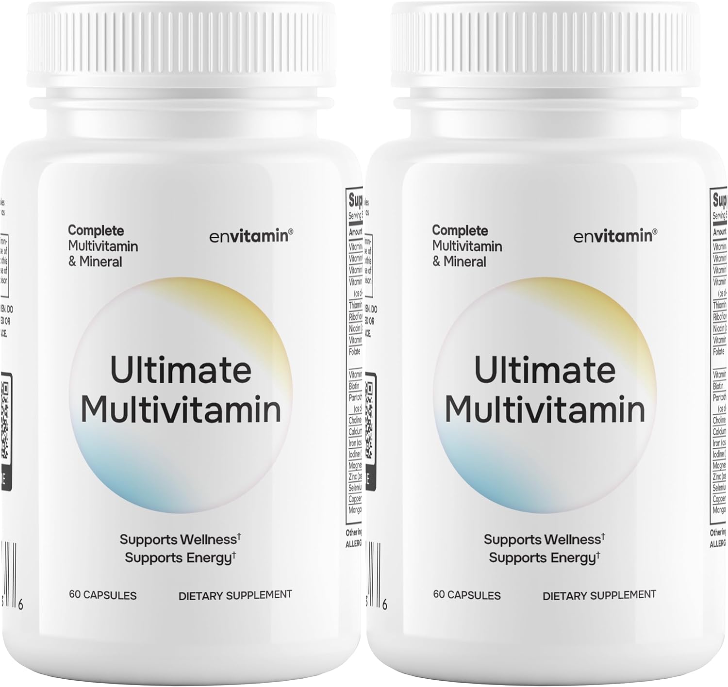 envitamin Ultimate Multivitamin Multimineral and Superfood with 42 Fruit and Vegetable Blend, 60 Count (Ultimate 2 Pack)