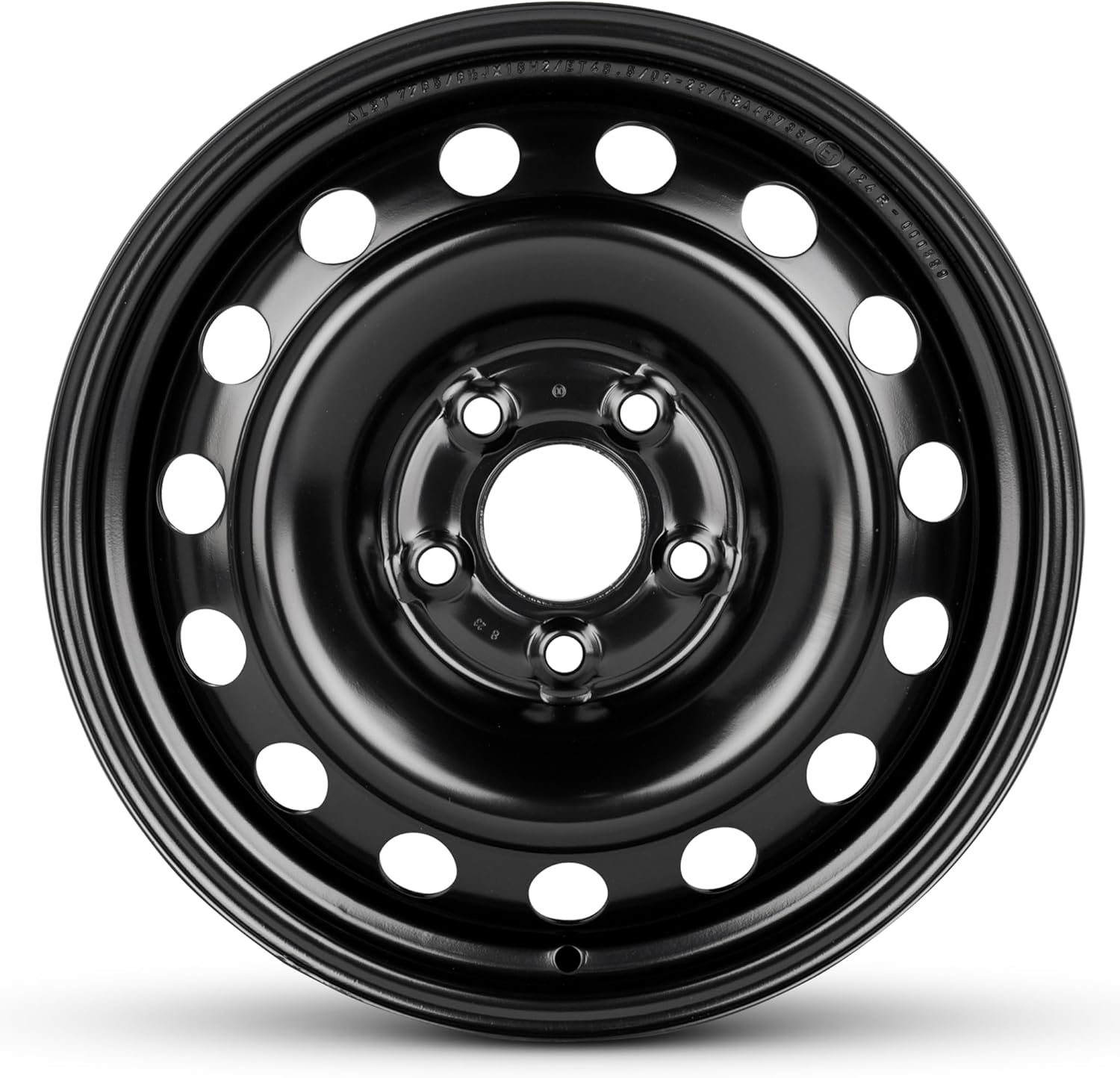 For 2010-2012 Mitsubishi Outlander Sport 16 Inch Black Painted Steel Rim - OE Direct Replacement - Road Ready Car Wheel