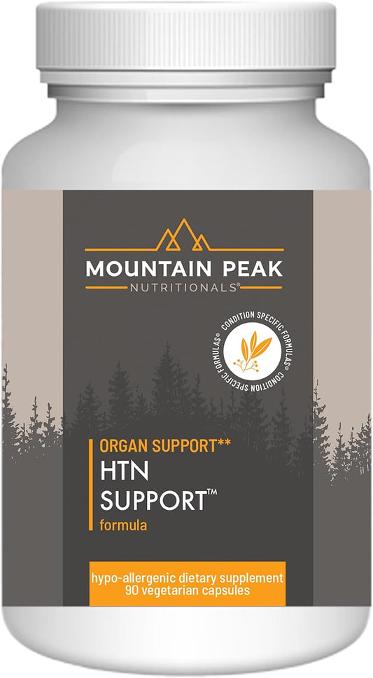 Mountain Peak Nutritionals HTN Support - Organ Supplement - Helps Maintain Healthy Blood Pressure & Cardiovascular System - w\/Rauwolfia & Magnesium - Hypoallergenic Dietary Supplement (90 Capsules)