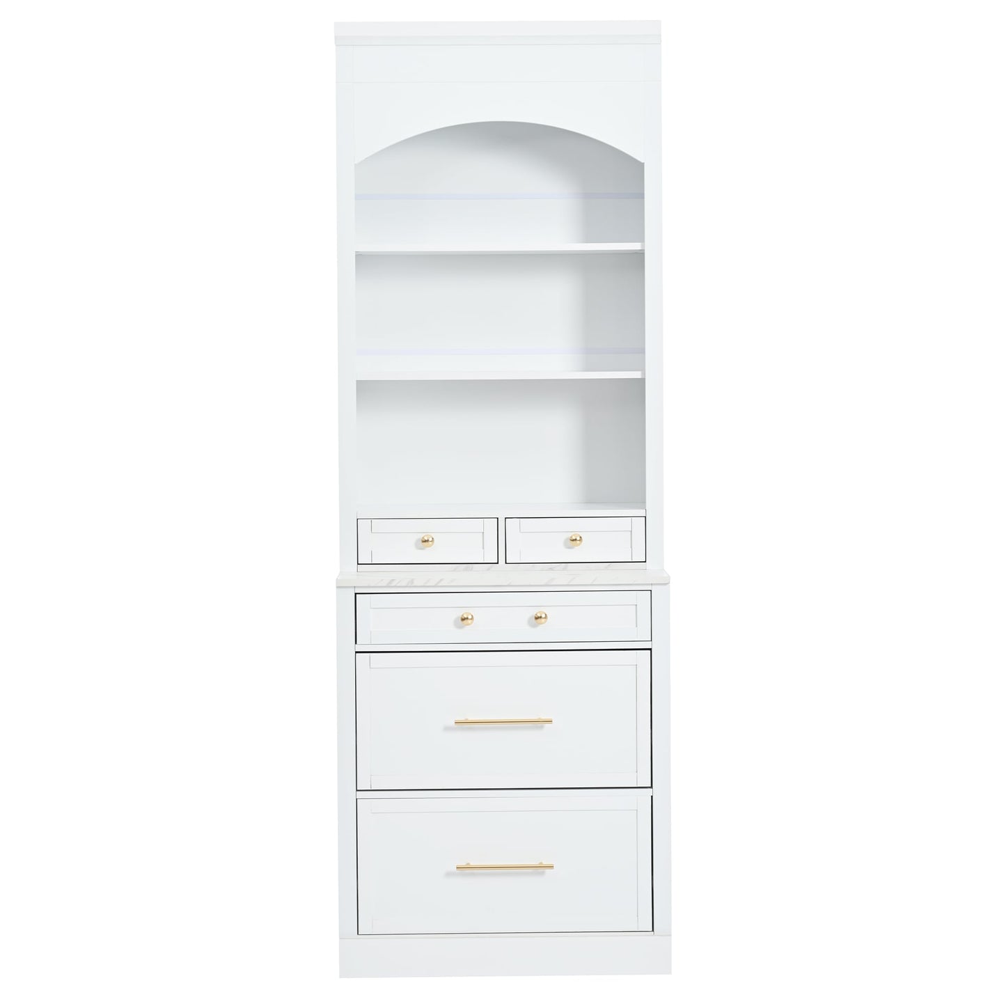 Kahomvis Contemporary/Modern White Pantry