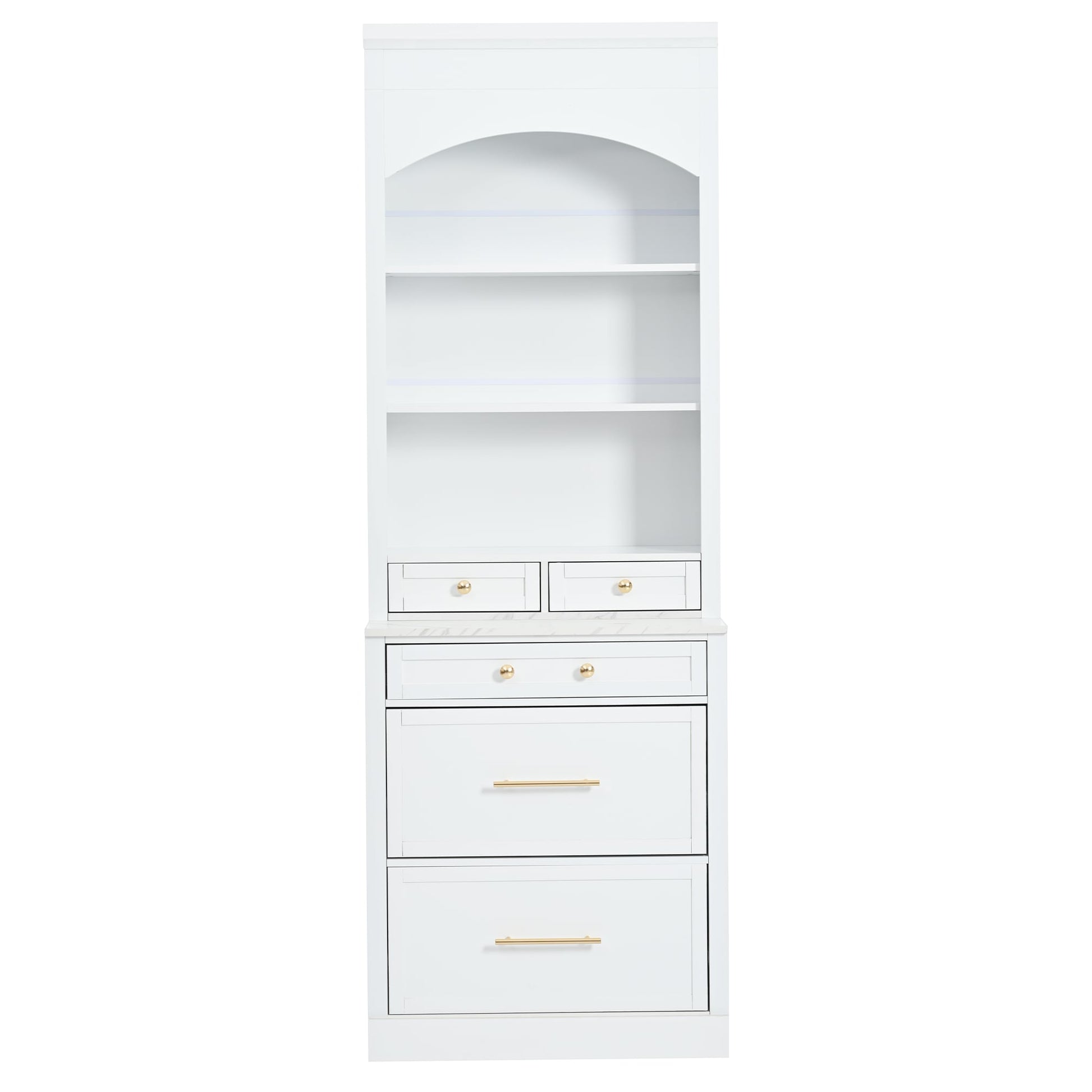 Kahomvis Contemporary/Modern White Pantry