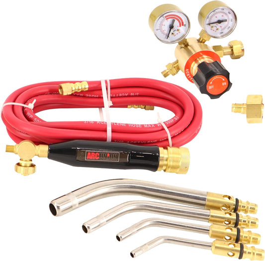 Arc Union Air Acetylene Torch Kit Fuel Gas kit industry standard tips one year warranty