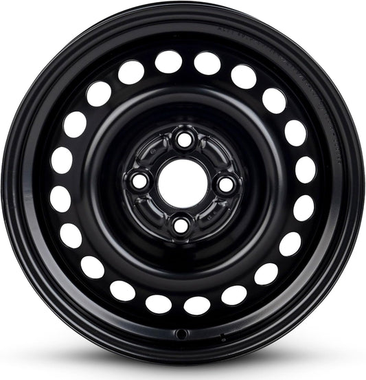 For 2015-2022 Honda Fit 15 Inch Painted Black Rim - OE Direct Replacement - Road Ready Car Wheel