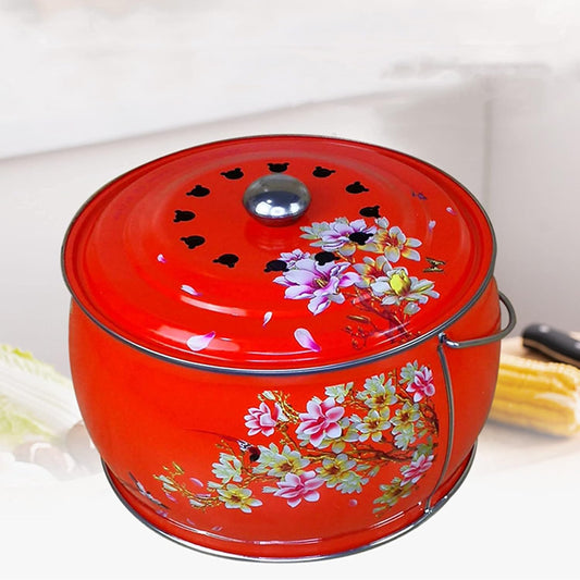 Creative Portable Fire Pit, Hand-Painted Printing Outdoor Fire Pits & Bowls, Wood Burning BBQ Grill Firepit Bowl, for for Patio Garden Bonfire Garage Backyard