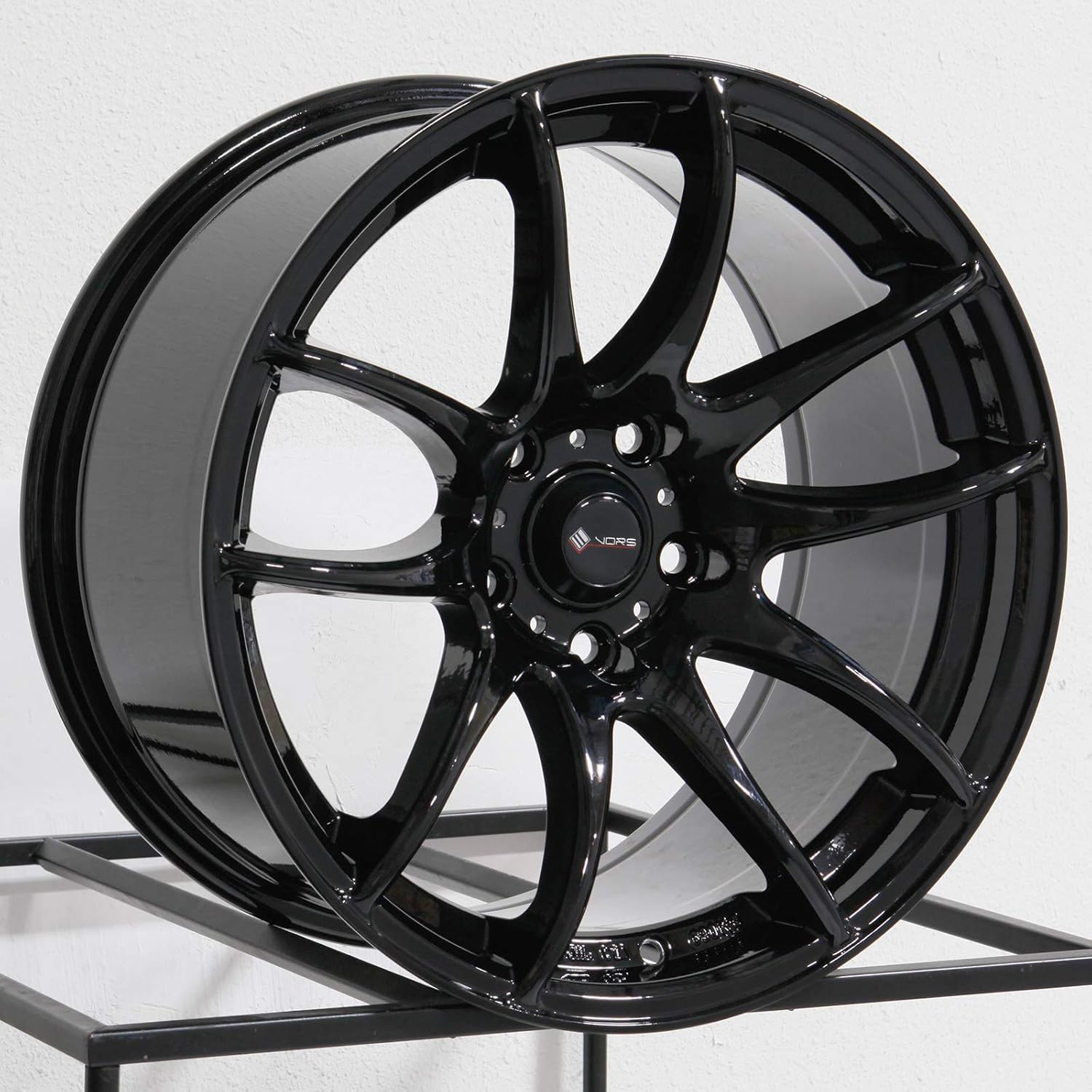 17x9 Vors TR4 5x114.3 30 Black Wheel Rim 73.1