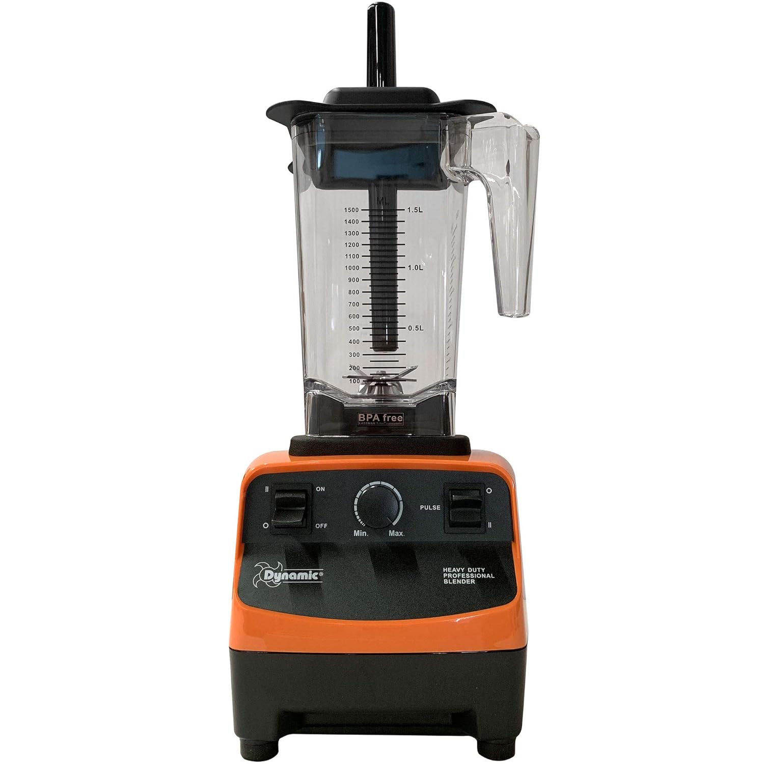 Dynamic BL001.1 BlendPro 1 Commercial Performance Food Blender with Variable Speed Control, 50 oz. Container, Black/Orange, 115V