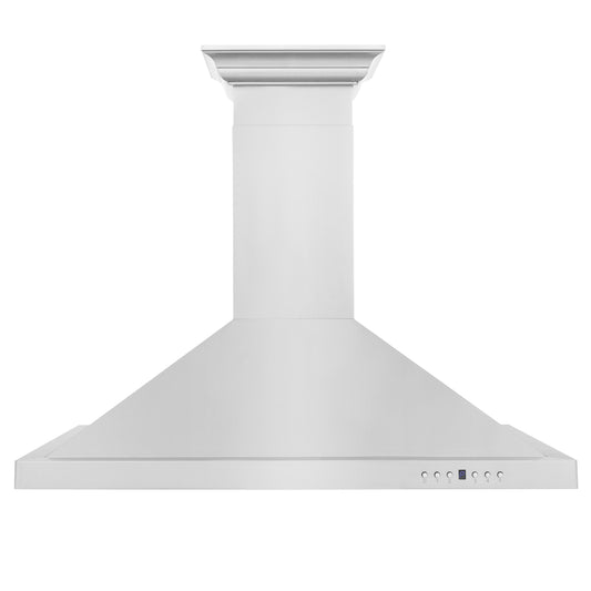 ZLINE KITCHEN & BATH 30 inch Convertible 400-CFM Brushed 430 Stainless Steel Wall-Mounted Range Hood