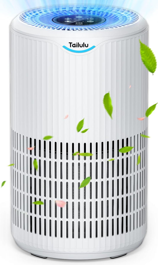 Air Purifiers for Home Large Room Up to 1500 Sq Ft, Tailulu H13 HEPA Air Purifier for Pet Dander Smoke Odor Dust Pollen, Air Filter for Bedroom Living Room, Kitchen, Office, Sleep Mode