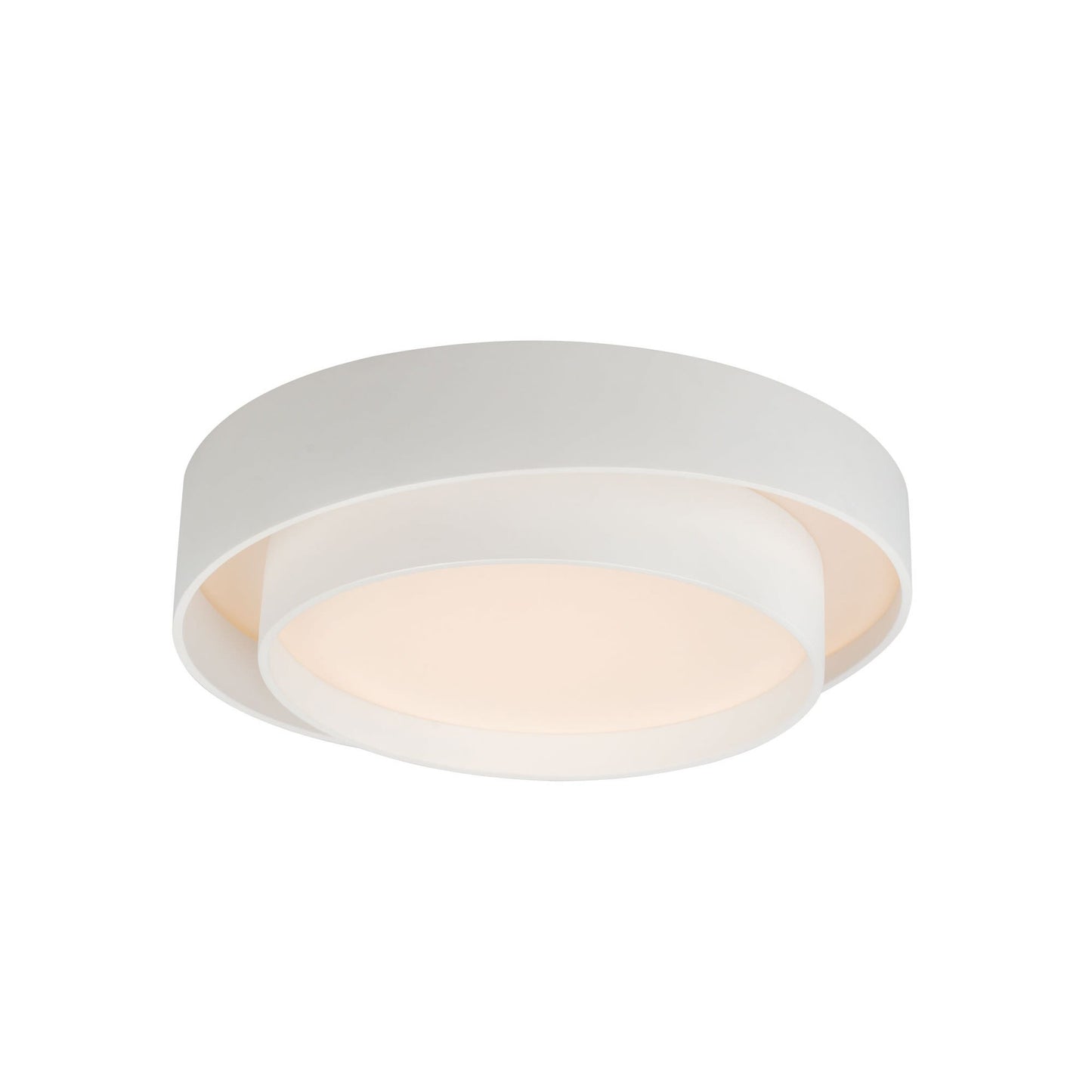 ET2 Ziggurat 1 - Light White - LED Polycarbonate And Steel Flush Mount Light