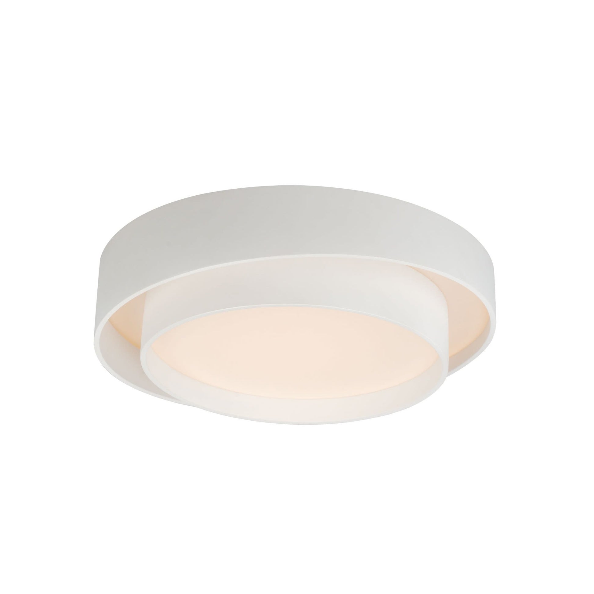 ET2 Ziggurat 1 - Light White - LED Polycarbonate And Steel Flush Mount Light