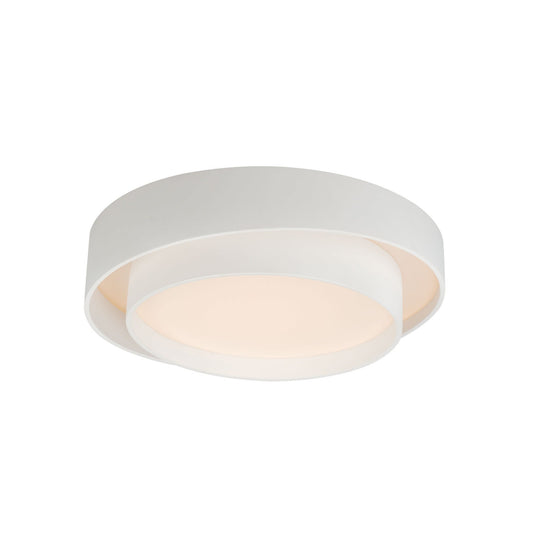 ET2 Ziggurat 1 - Light White - LED Polycarbonate And Steel Flush Mount Light