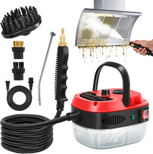 Handheld Steam Cleaner,Steam Cleaner 2500W,10s Rapid Heating Steamer with 6 Levels,36oz Water Tank,Large Capacity Handheld Steamer for Cleaning Home, Car, Kitchen, Bathroom, Floor