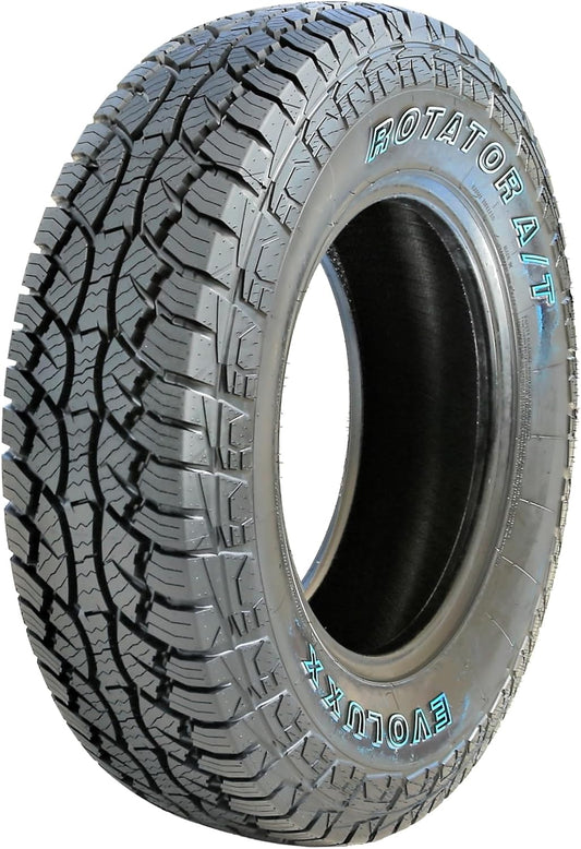 Evoluxx Rotator A/T All-Terrain Off-Road Light Truck Radial Tire-LT265/70R18 265/70-18 124/121S Load Range E Lre 10-Ply Owl Outlined White Letters