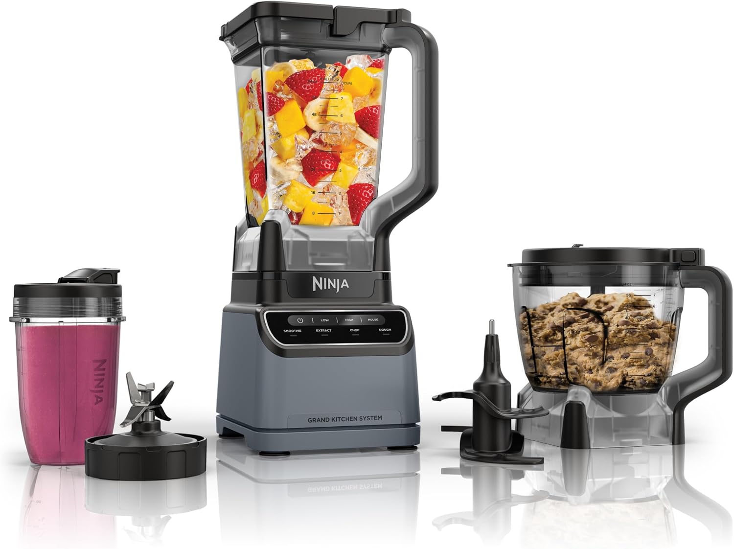 Ninja Grand Kitchen System 1200, Blender, 4 Preset Auto-iQ Programs, 72 oz. full-size pitche (KS500)