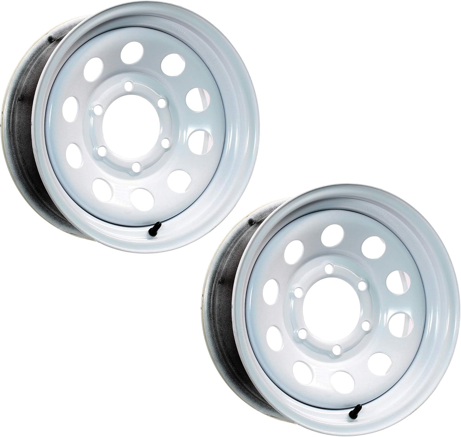 eCustomrim 2-Pack Trailer Rim Wheel 15X6 6 Lug White Modular