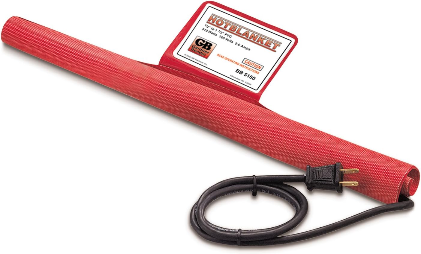 Gardner Bender BB5150 Hotblanket PVC Bender for 12" to 1-1/2" Conduit , 18" Length, 7-1/2" Width, 310W, 120 Volts, 2.6A