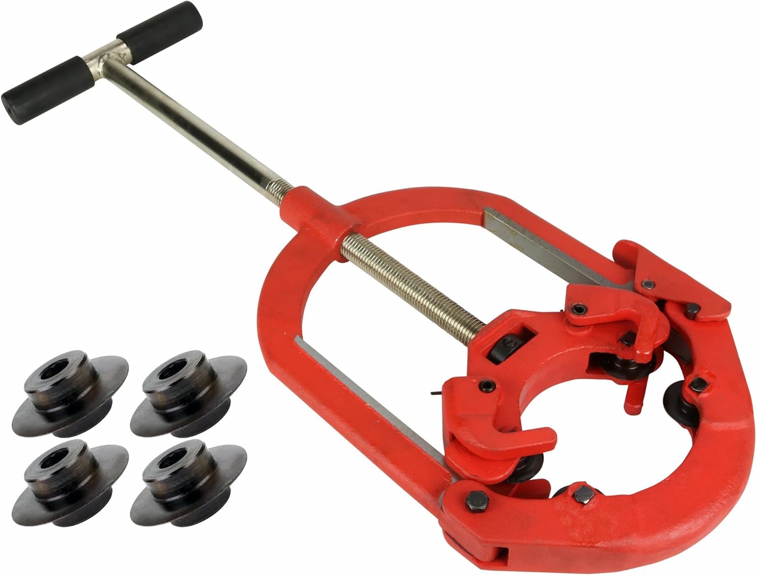 Toledo Pipe H6S 4"-6" Heavy Duty Hinged Pipe Cutter fits RIDGID® & REED® Wheels with Extra Cutter Wheels