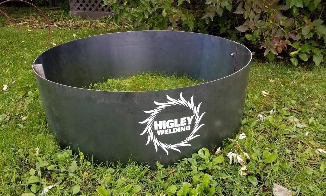 Higley Welding 11 Ga Steel Fire Pit Campfire Ring 14 Deep x 30" Wide/Diameter
