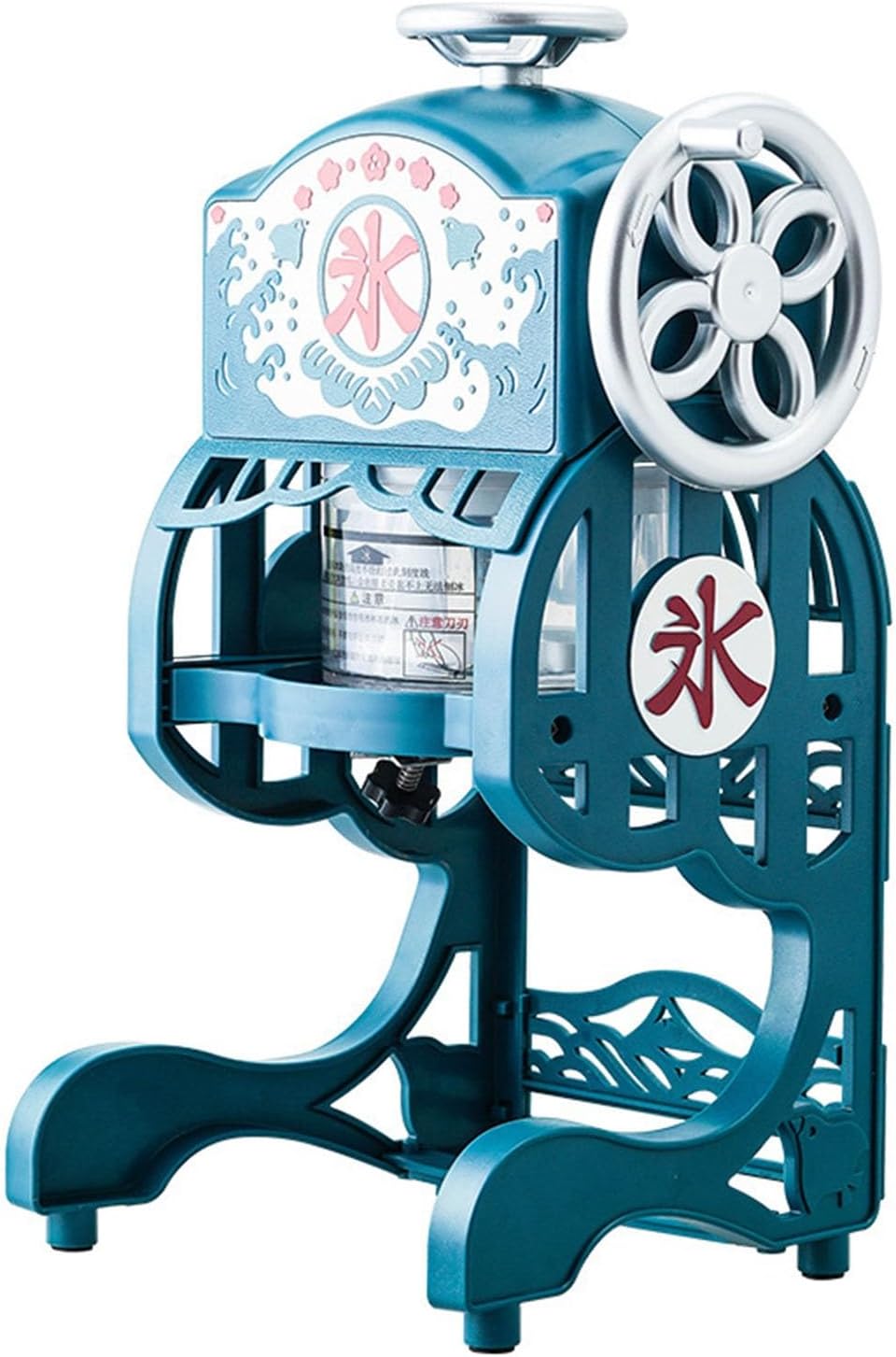 Electric Ice Shaver Machine with Stainless Steel Blades Adjustable Shaved Ice Maker for Home Snow Cone Slush Includes 2 Ice Cups Portable Design