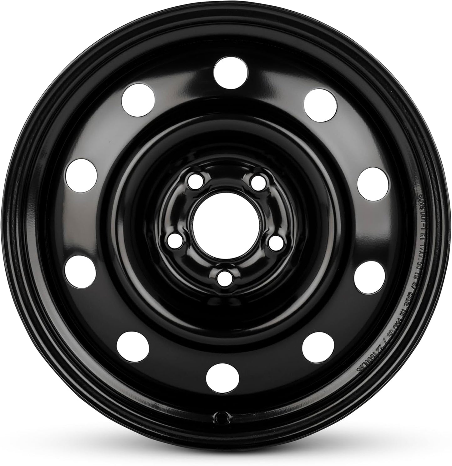 For 2012-2016 Chevrolet Impala 17 Inch Black Painted Steel Rim - OE Direct Replacement - Road Ready Car Wheel
