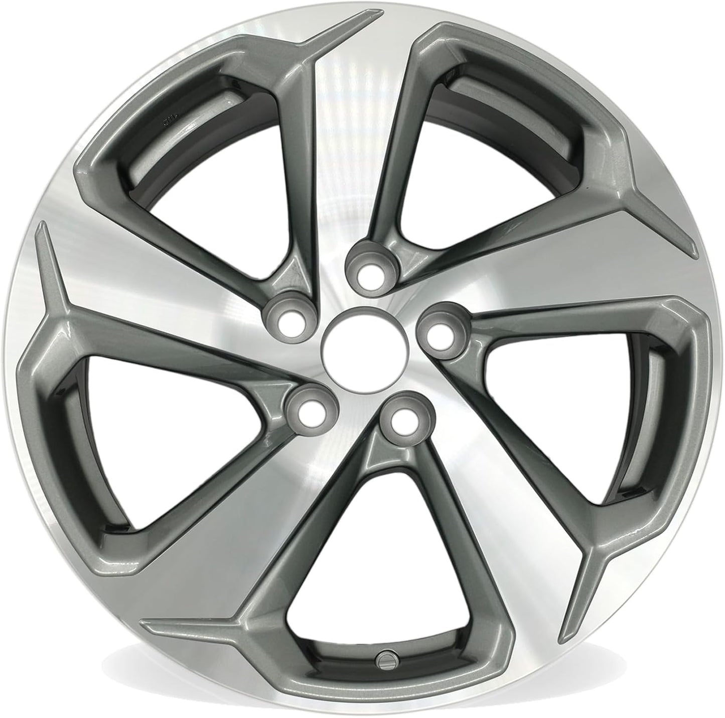 New Single 18" 18x7 Inch Alloy Wheel for 2021–2022 Toyota RAV4 | OEM Design Replacement Rim | Machined Dark Grey | Direct Fit - OE Stock Specs | 69131 69131B