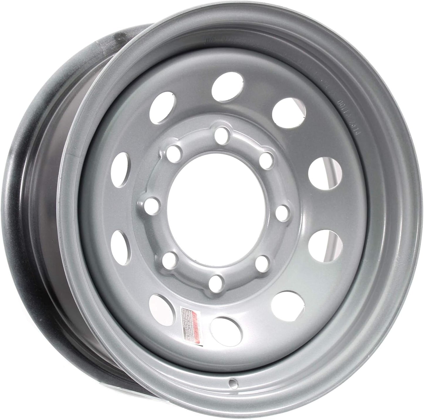 16" Silver Mod Trailer Wheel 8 Lug (8x6.5) Bolt Circle