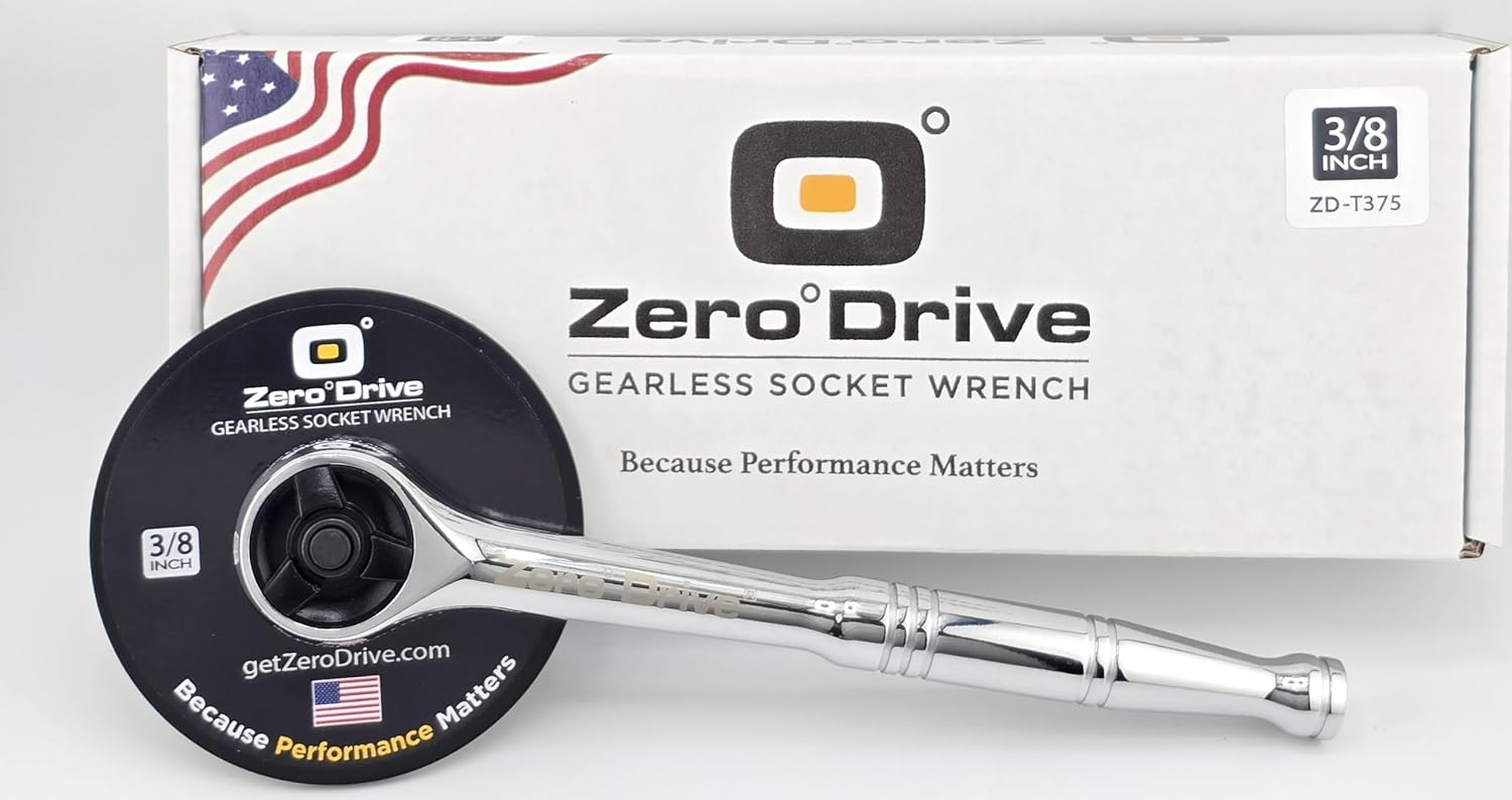 ZERODRIVE® Gearless Socket Wrench | Professional High Performance Tool | Immediate Engagement, Minimal Back Drive, High Torque - 3\/8"