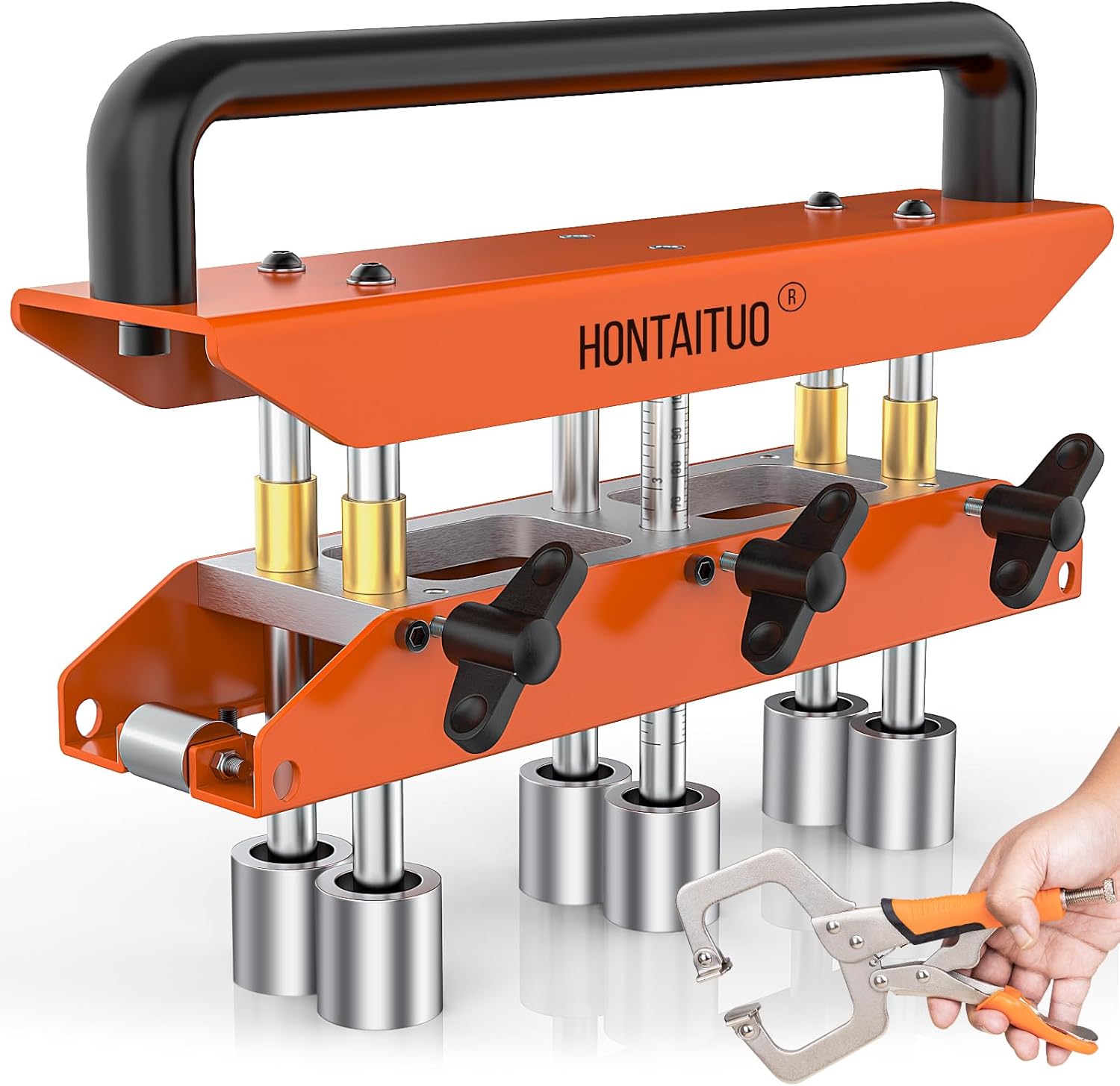 Three-Station Edge Roller Bender,0-90° Bending Angle Bending Metal Roofing Materials,Adjustable for Making 5\/8" to 4" (16 to 102 MM) Bends in 29 to 22-Gauge Steel,Large Sheet Metal Bender