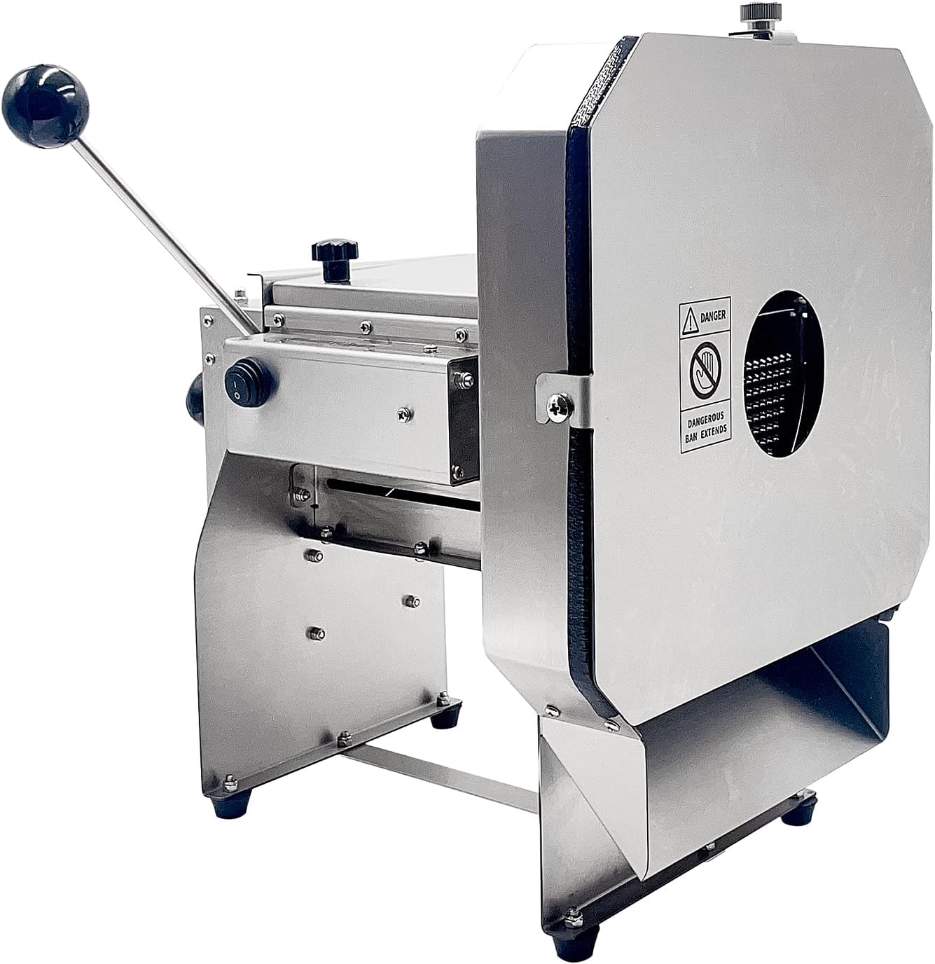 0-0.4” Upgraded Stainless Steel Electric Slicer, Commercial Vegetable Fruit Slicing Machine, Onion Potato Cabbage Slicer 110V