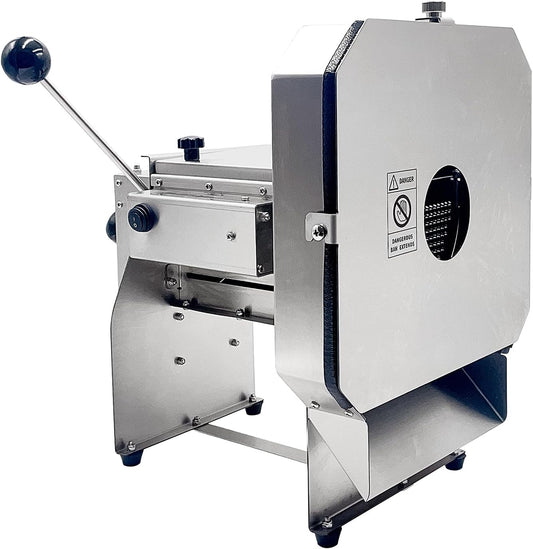 0-0.4” Upgraded Stainless Steel Electric Slicer, Commercial Vegetable Fruit Slicing Machine, Onion Potato Cabbage Slicer 110V