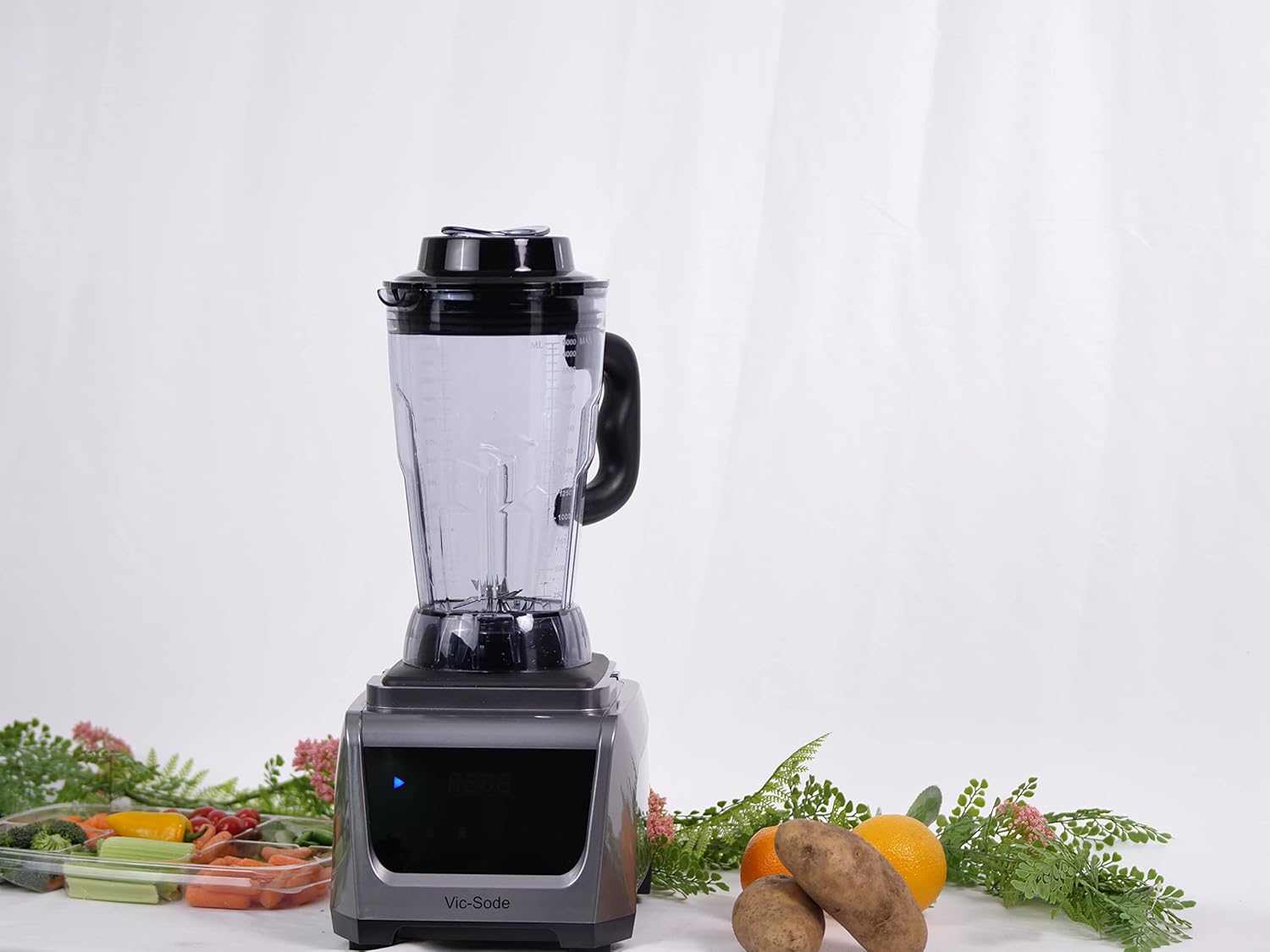 Professional Blender for Kitchen Food Prep, Shakes, Juice, and Smoothies, High Performance Commercial Power with 5L Capacity, Digital