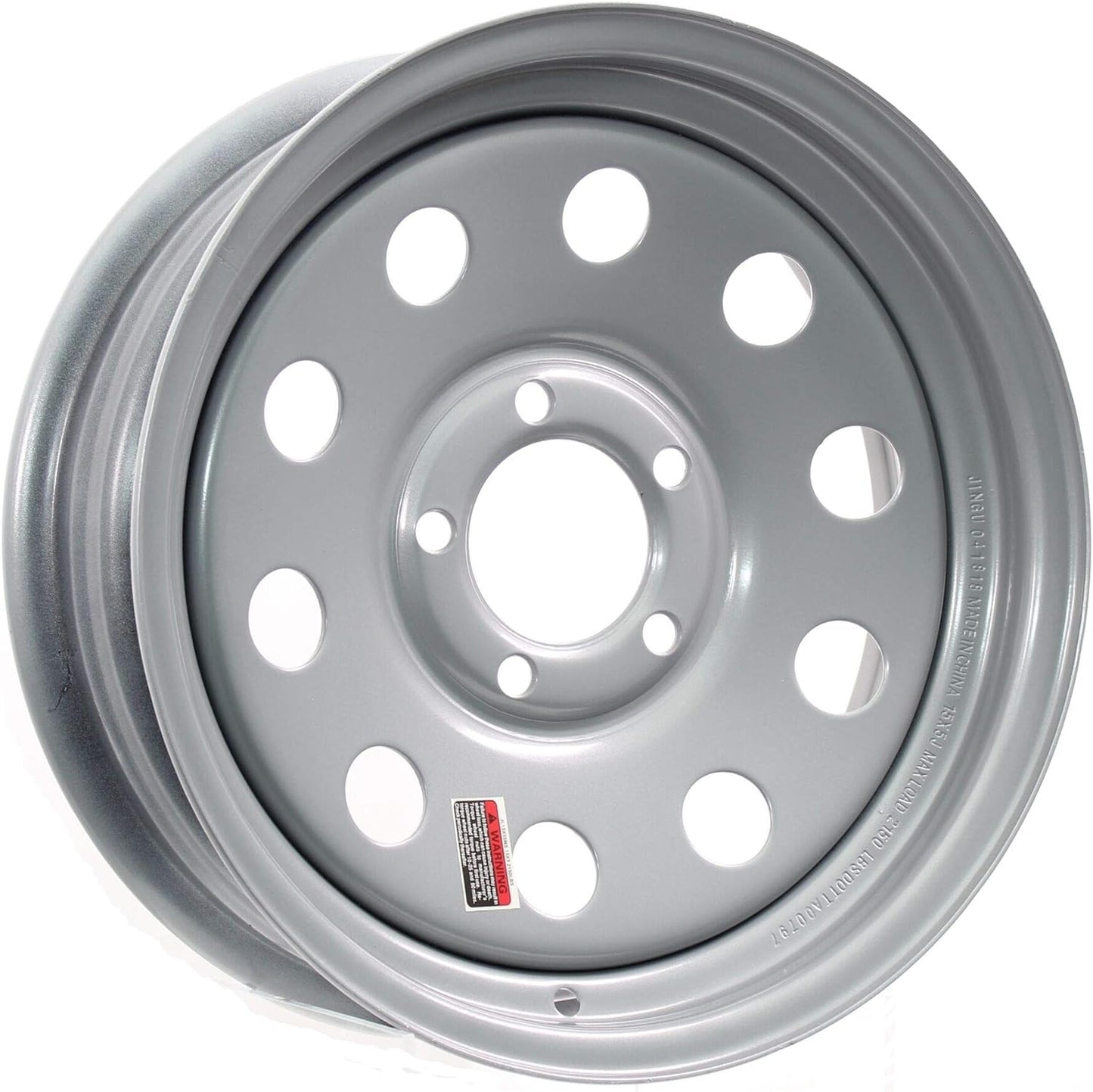 14x5.5 Steel Silver Modular Trailer Wheel 5x4.50
