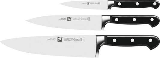 Professional S Zwilling J.A Henckels 3 Piece Knives Set, Black\/Stainless Steel (35602-000-0)