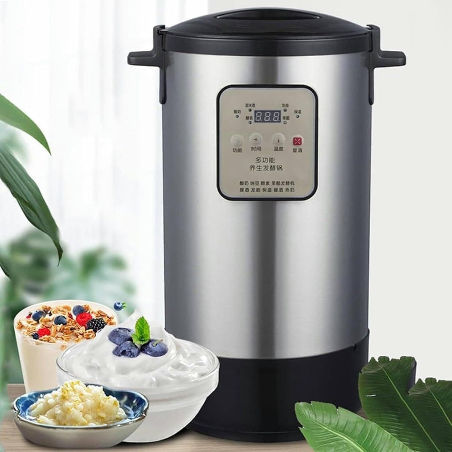 Electric Yogurt Fermenter, 12L Automatic Commercial Fermentation Machine, Yogurt Maker, Time and Temperature Control, for Garlic, Natto, Pickle, Sweet Rice Wine