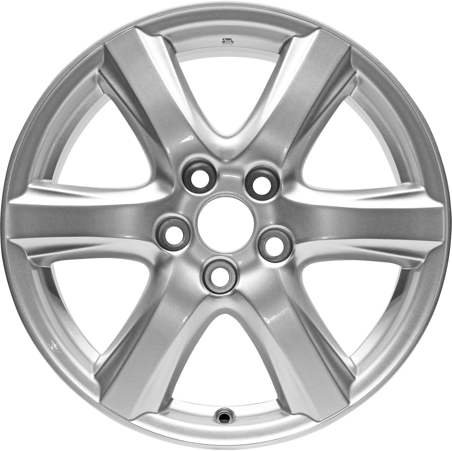 New 17x7"" 17 Inch 6 Spoke Aluminum Alloy Wheel Rim for Toyota Camry 2007 2008 2009 2010 | ALY69497U20N | Direct Fit - OE Stock Specs, Silver