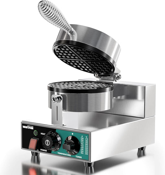 WantJoin Waffle Maker 1200W - Stainless Steel