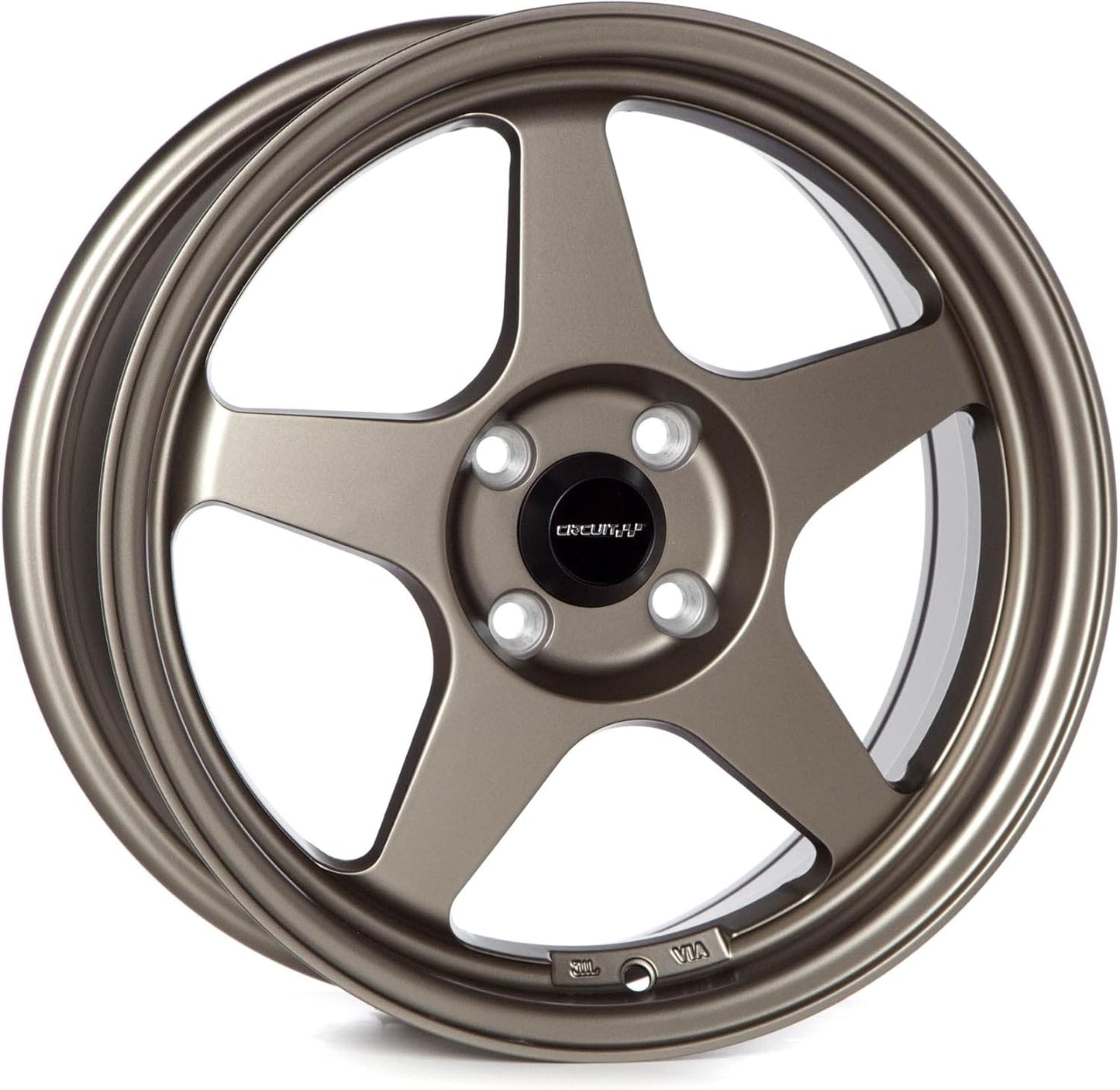 Circuit Performance CP22 16x7 Flat Bronze 4x100 +35mm Offset Wheels Spoon SW388 Style Rims compatible with Honda Civic, Acura Integra, Mazda Miata